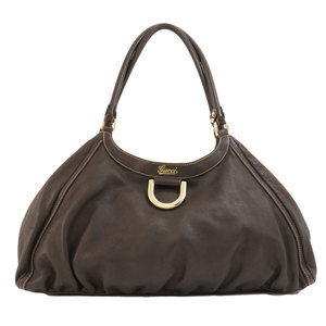 Gucci Abbey Tote Bag Leather Brown